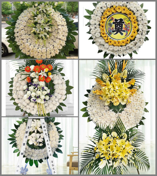 安徽安庆市怀宁县马庙镇磨塘村花圈速递